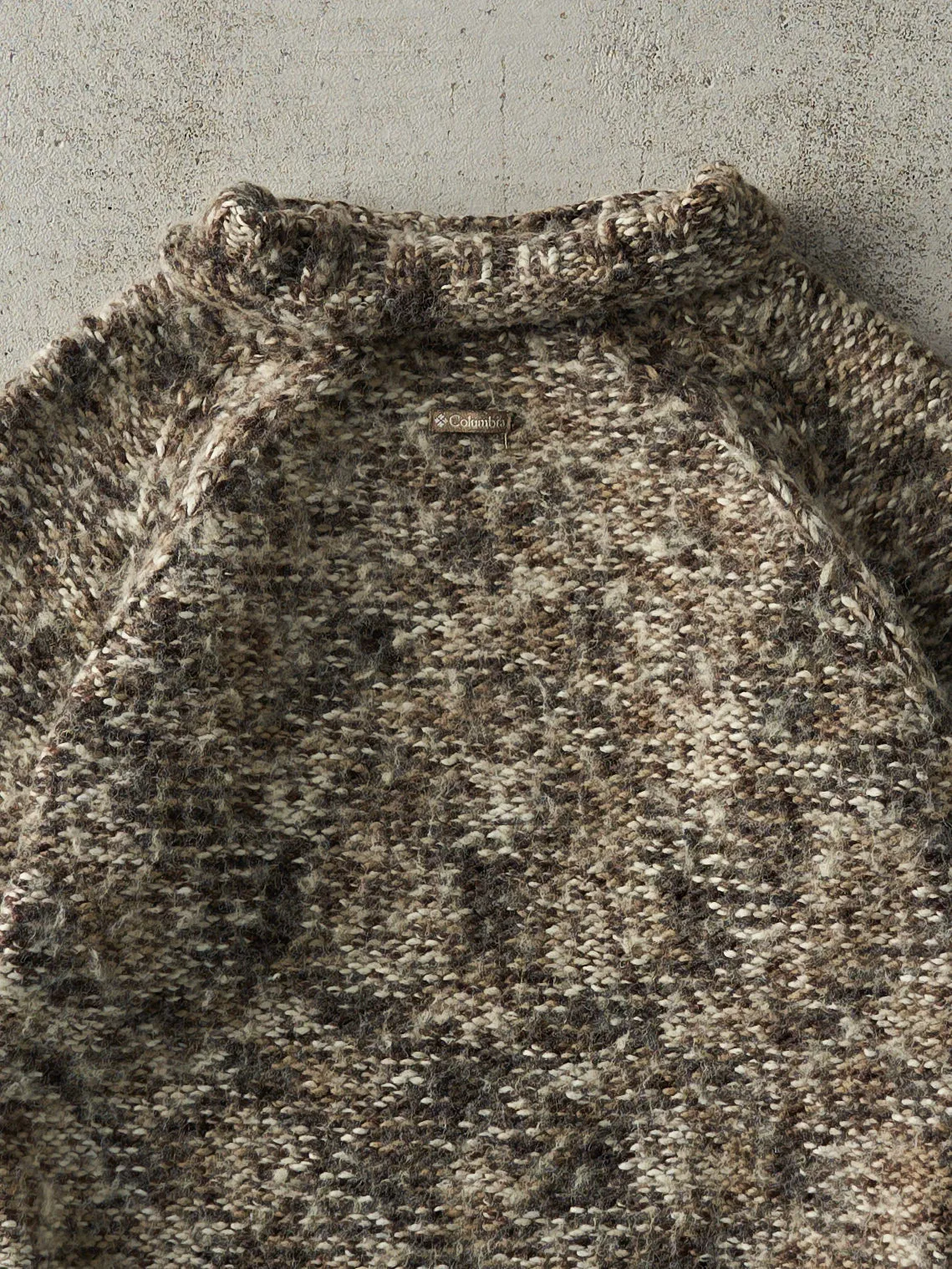 Vintage Y2K Brown Knit Turtleneck (XS) sold by Rebalance Vintage product image thumbnail 4