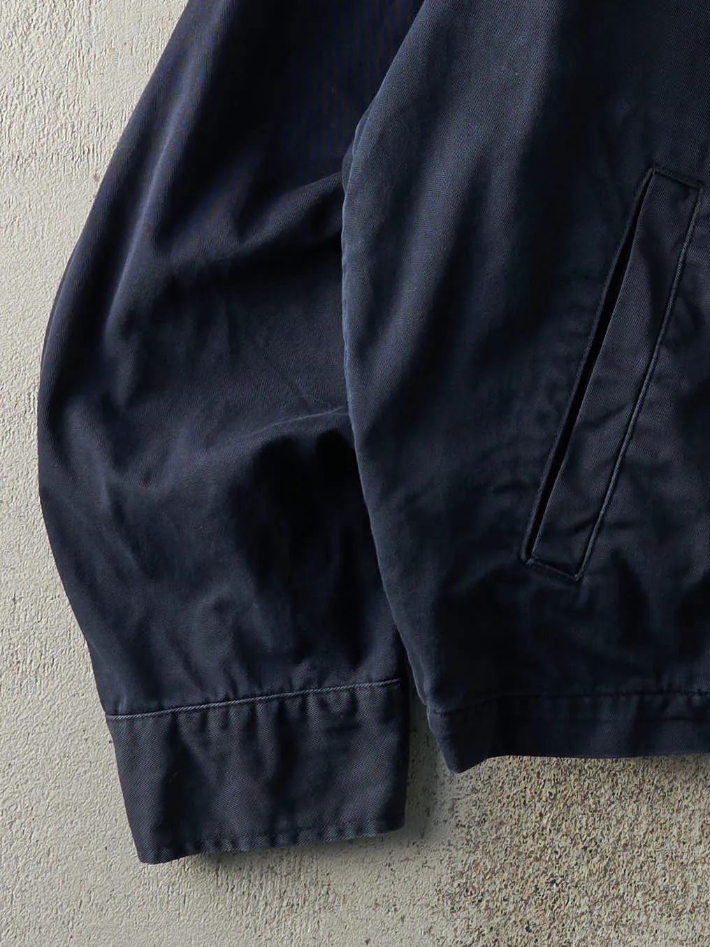 Vintage Y2K Navy Blue Polo Harrington Jacket (XL/XXL) sold by Rebalance Vintage product image thumbnail 3