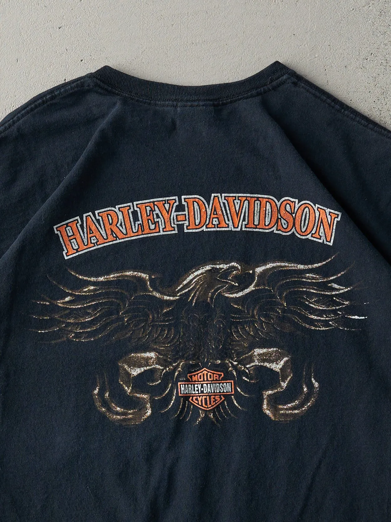 Vintage Y2K Black Bootleg Harley Davidson Tee (M) sold by Rebalance Vintage product image thumbnail 4