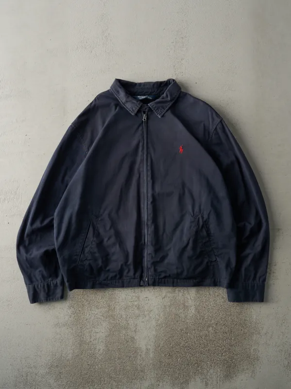 Vintage Y2K Navy Blue Polo Harrington Jacket (XL/XXL) sold by Rebalance Vintage