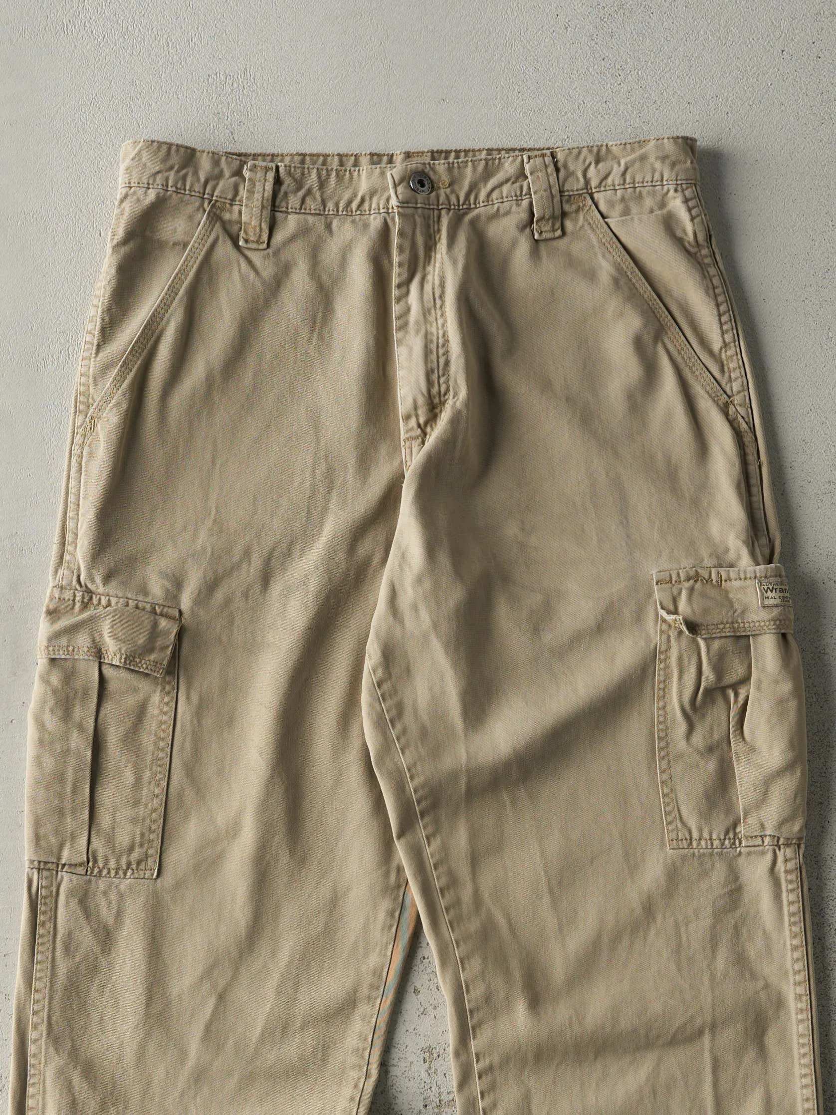 Vintage 90s Beige Wrangler Cargo Pants (32x32.5) sold by Rebalance Vintage product image thumbnail 3