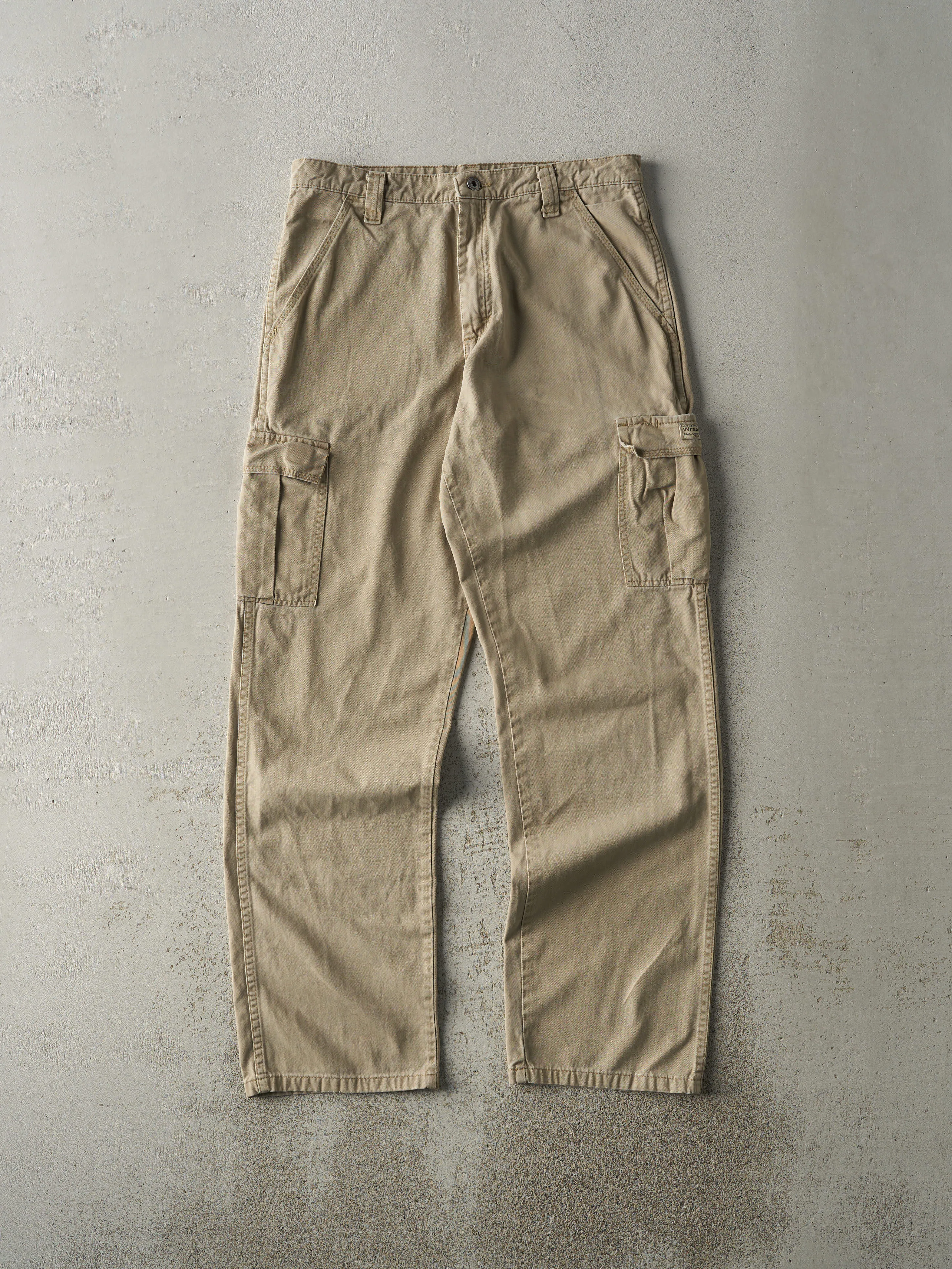 Vintage 90s Beige Wrangler Cargo Pants (32x32.5) sold by Rebalance Vintage
