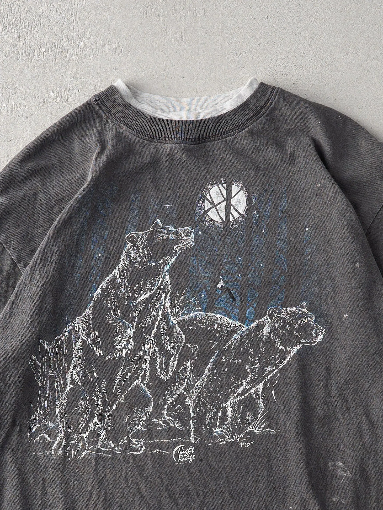 Vintage 90s Faded Black Night Ridge Tee (M) sold by Rebalance Vintage product image thumbnail 2