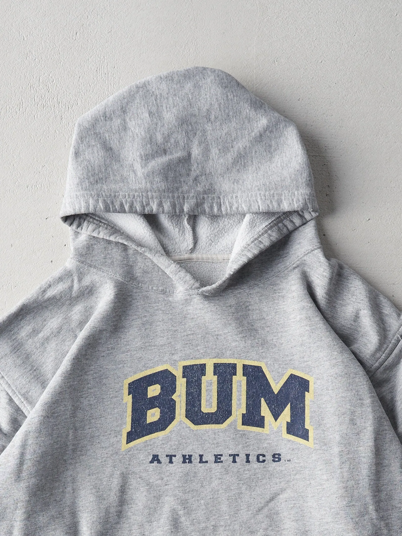 Vintage 90s Grey BUM Athletics Boxy Hoodie (L) sold by Rebalance Vintage product image thumbnail 2