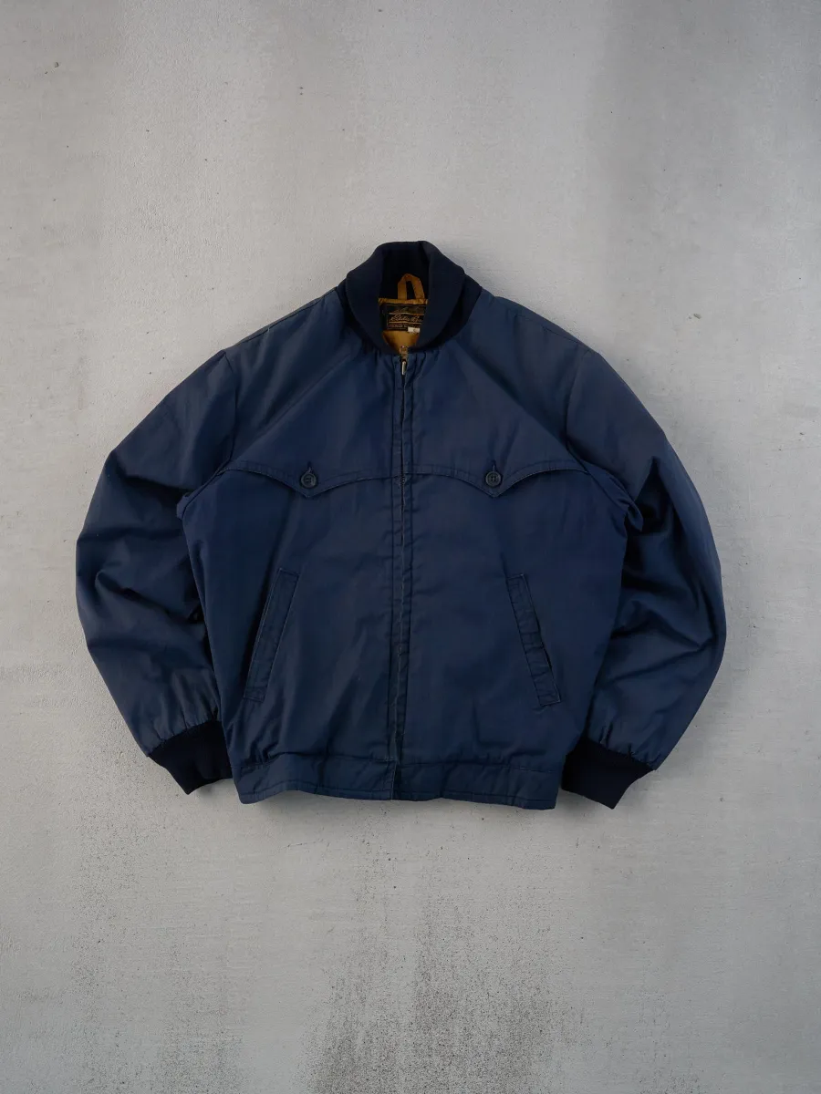 Vintage 80s Blue Eddie Bauer Bomber Jacket (M) | Parallel