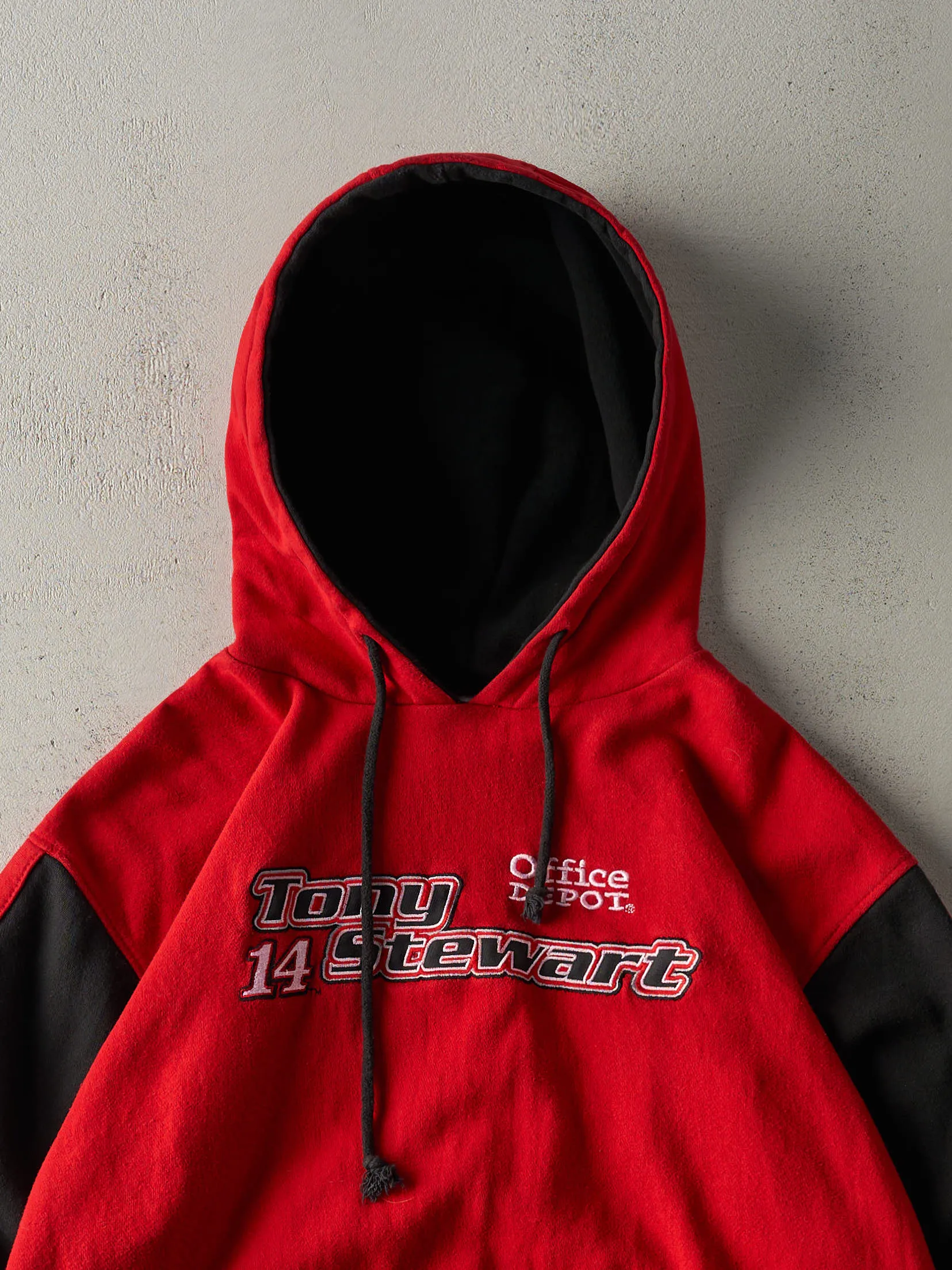 Vintage Y2K Red & Black Tony Stewart Nascar Hoodie (L/XL) sold by Rebalance Vintage product image thumbnail 2