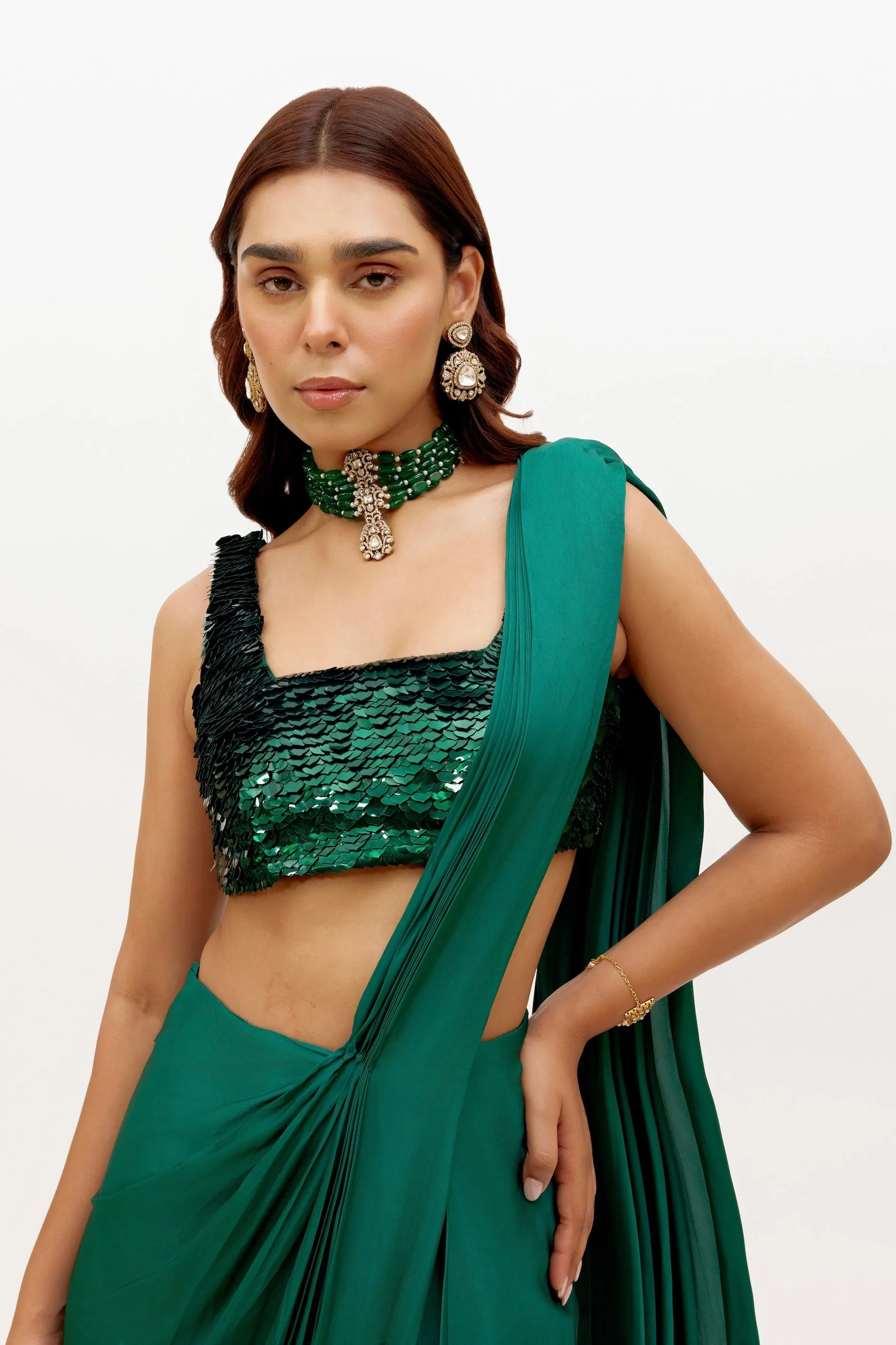 Raya Drape Saree sold by Sani product image thumbnail 2
