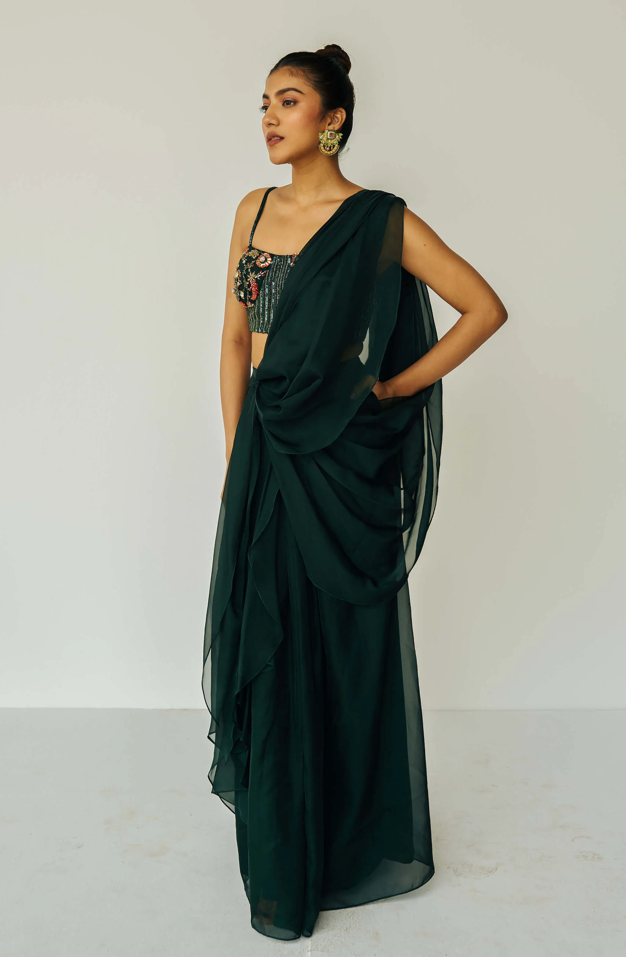 Adya Drape Saree 🐆 sold by Sani product image thumbnail 5