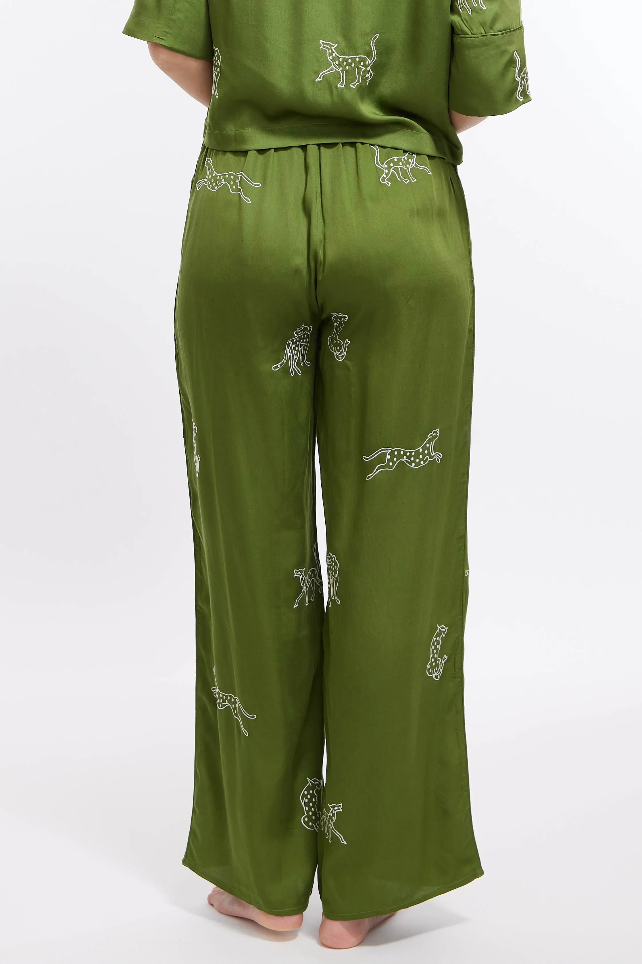 Loungewear Pants - Garden Party (Green) sold by Sani product image thumbnail 3