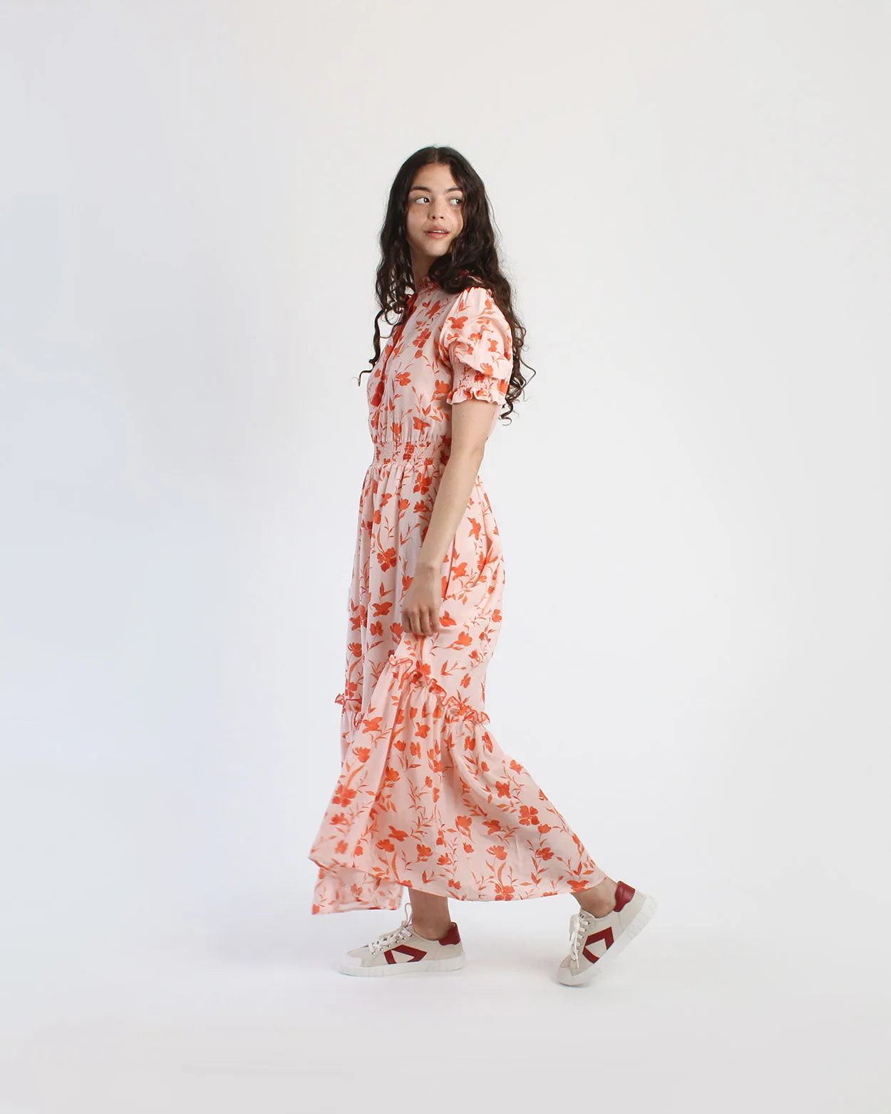 Helios Low Top Sneakers - Beige Canvas & Red Leather sold by SANS MATIN product image thumbnail 2