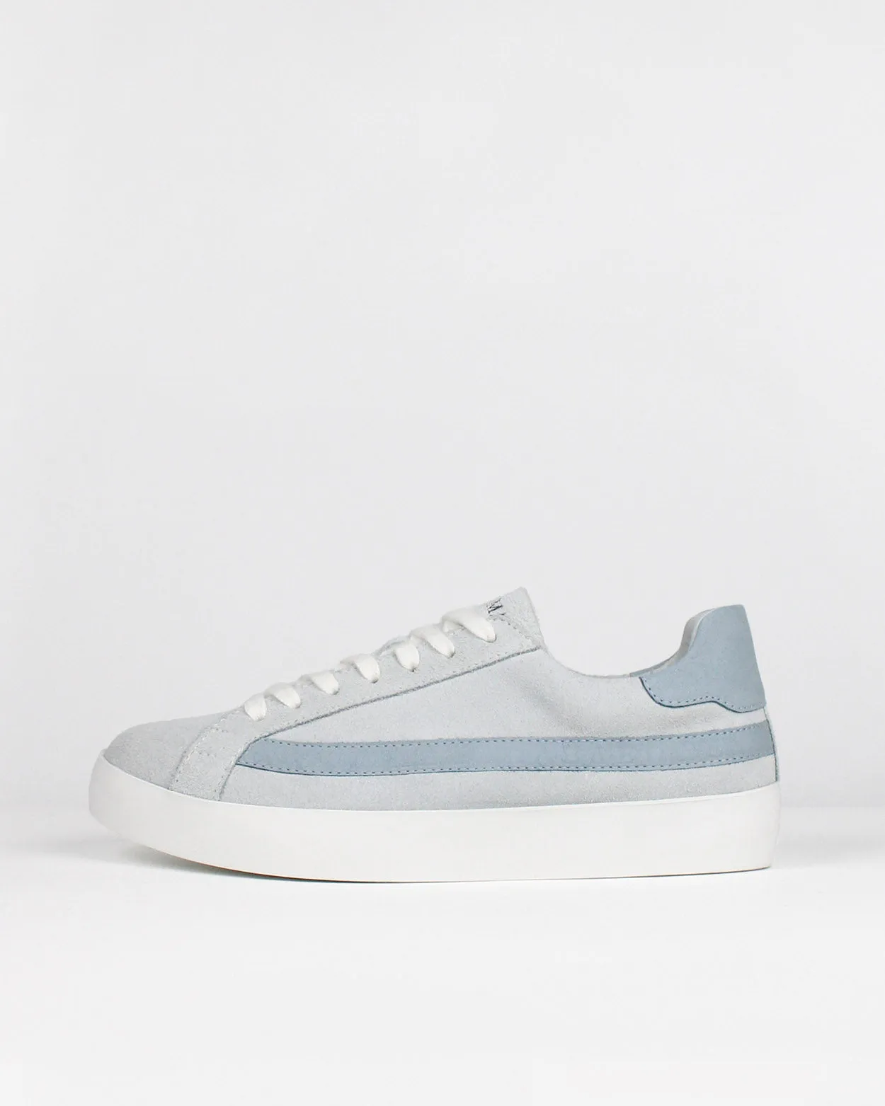 Olympus Low Top Sneakers - Grey Suede & Sky Blue Nubuck Leather sold by SANS MATIN product image thumbnail 4