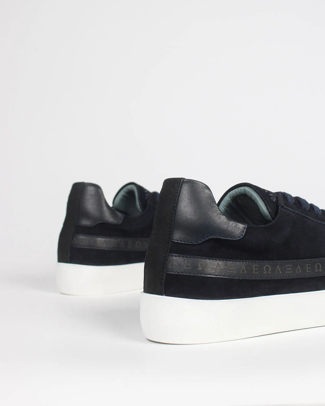 Olympus Low Top Sneakers - Midnight Blue Nubuck Leather sold by SANS MATIN product image thumbnail 5