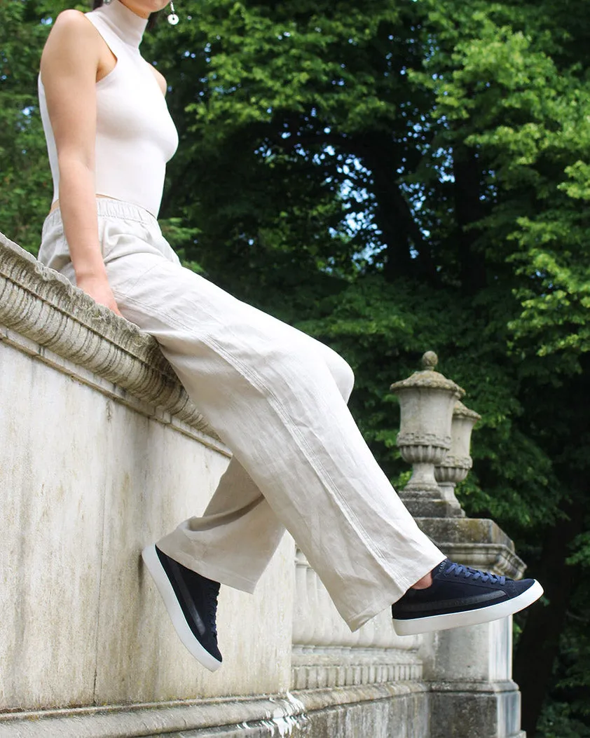 Olympus Low Top Sneakers - Midnight Blue Nubuck Leather sold by SANS MATIN product image thumbnail 2