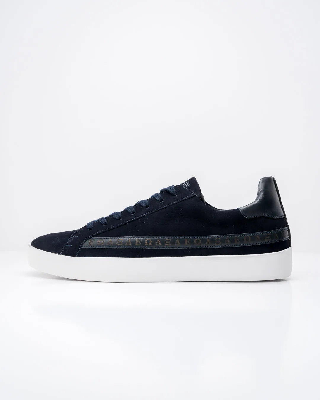 Olympus Low Top Sneakers - Midnight Blue Nubuck Leather sold by SANS MATIN product image thumbnail 3