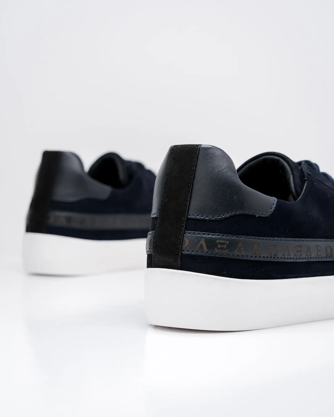 Olympus Low Top Sneakers - Midnight Blue Nubuck Leather sold by SANS MATIN product image thumbnail 4