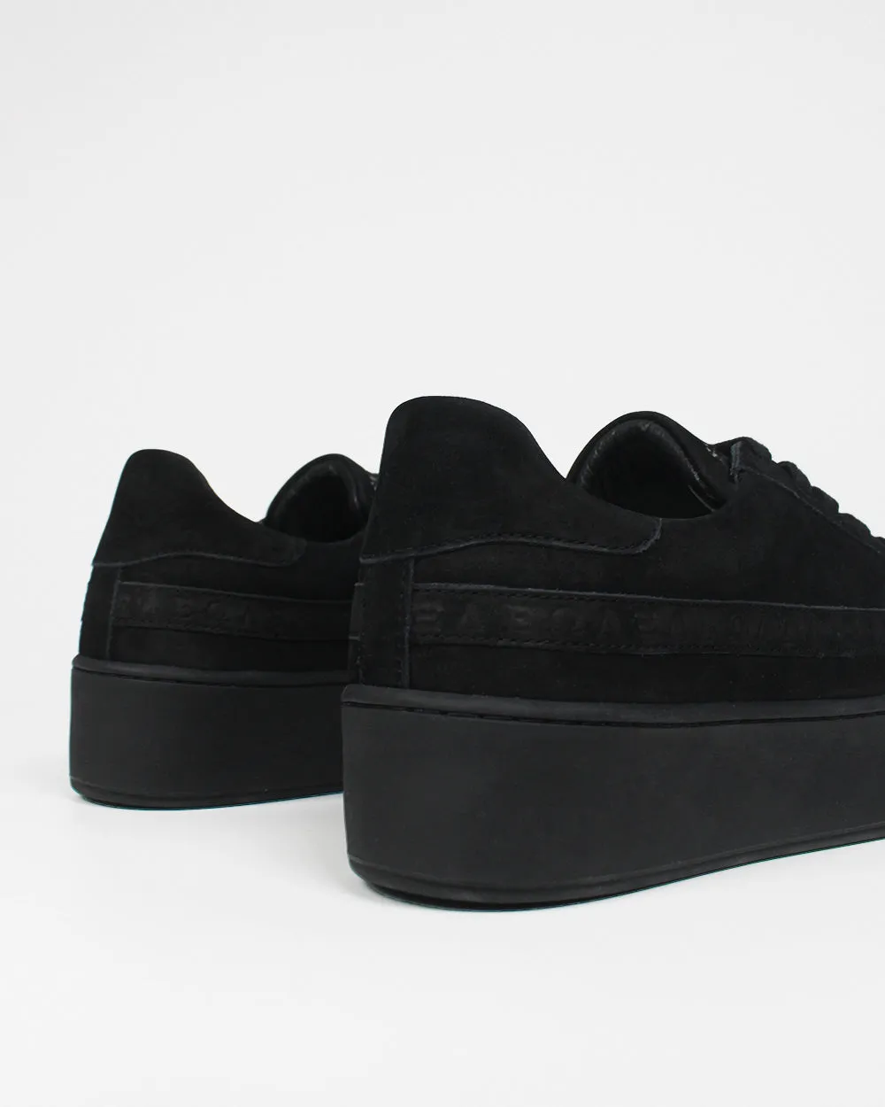Gaia Platform Sneakers - Black Nubuck Leather sold by SANS MATIN product image thumbnail 3
