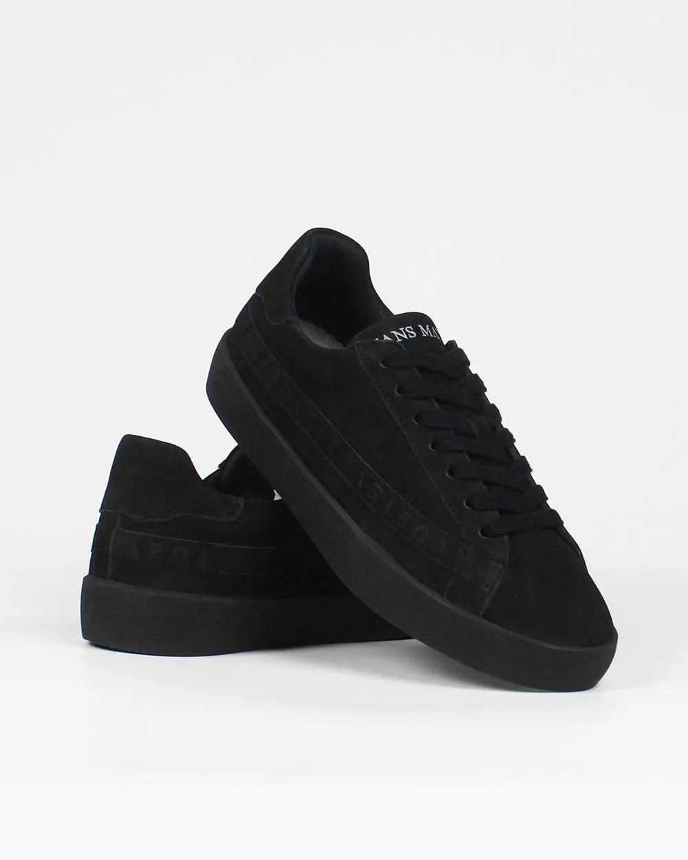 Olympus Low Top Sneakers - Black Nubuck Leather sold by SANS MATIN