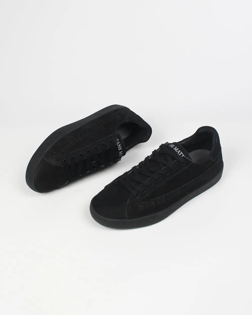 Olympus Low Top Sneakers - Black Nubuck Leather sold by SANS MATIN product image thumbnail 3