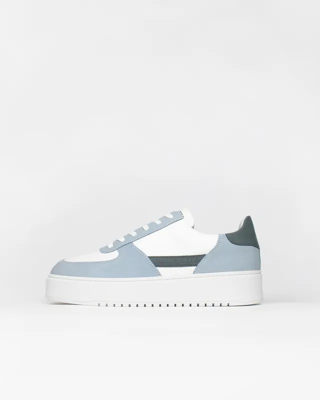 Apollo - Sky & Denim Blue Nubuck & White Leather sold by SANS MATIN