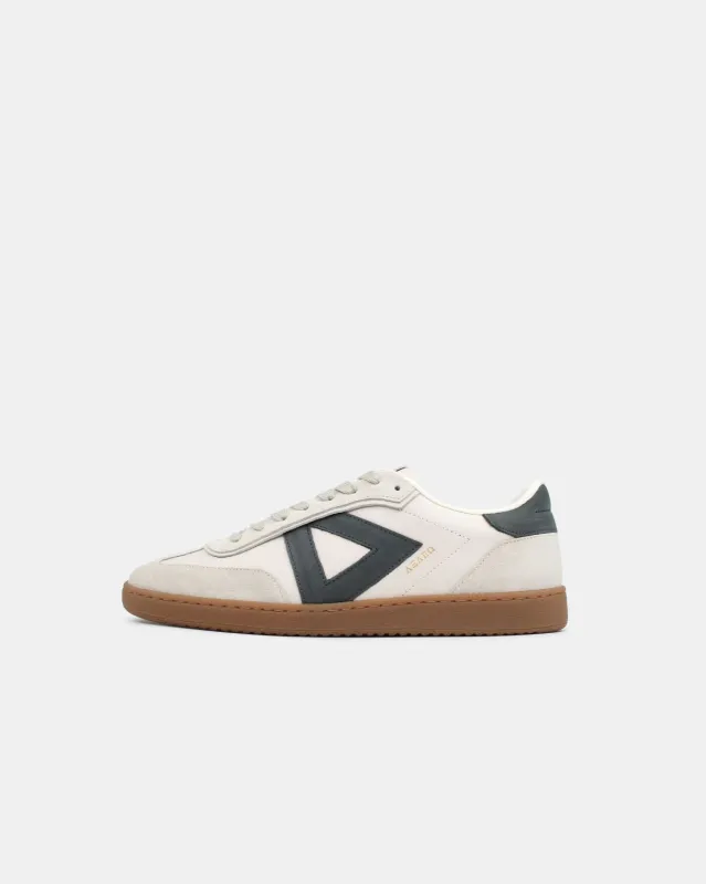 Hera Low Top Sneakers - Stone Leather & Denim Blue Nubuck Leather sold by SANS MATIN