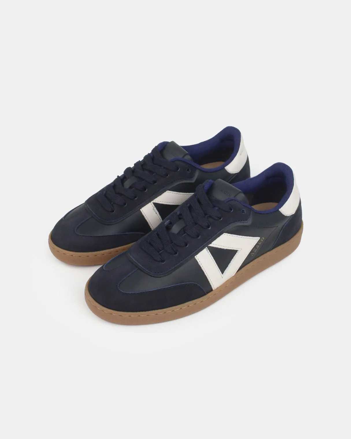 Hera Low Top Sneakers - Midnight Blue Nubuck & Stone Leather sold by SANS MATIN product image thumbnail 4