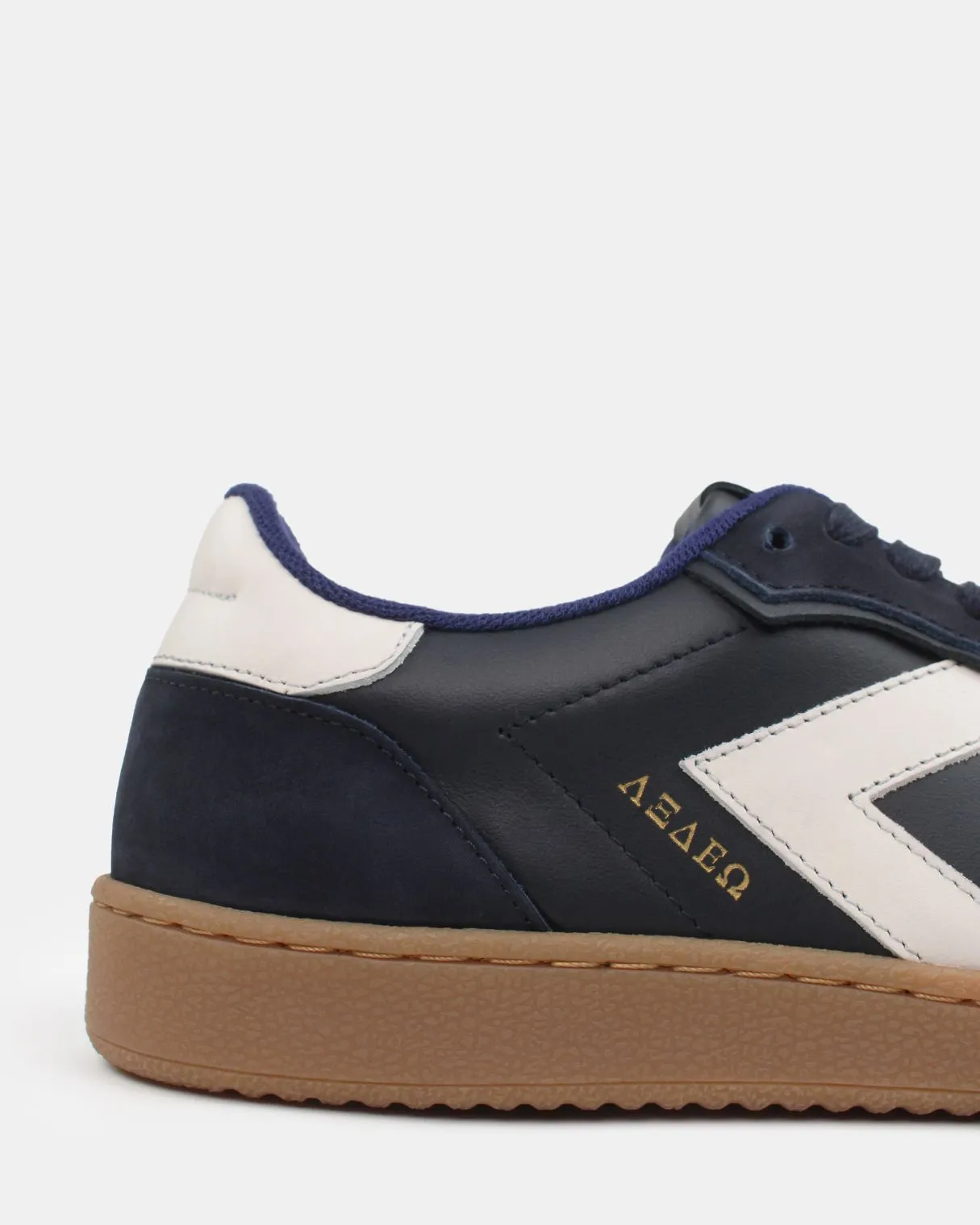 Hera Low Top Sneakers - Midnight Blue Nubuck & Stone Leather sold by SANS MATIN product image thumbnail 3