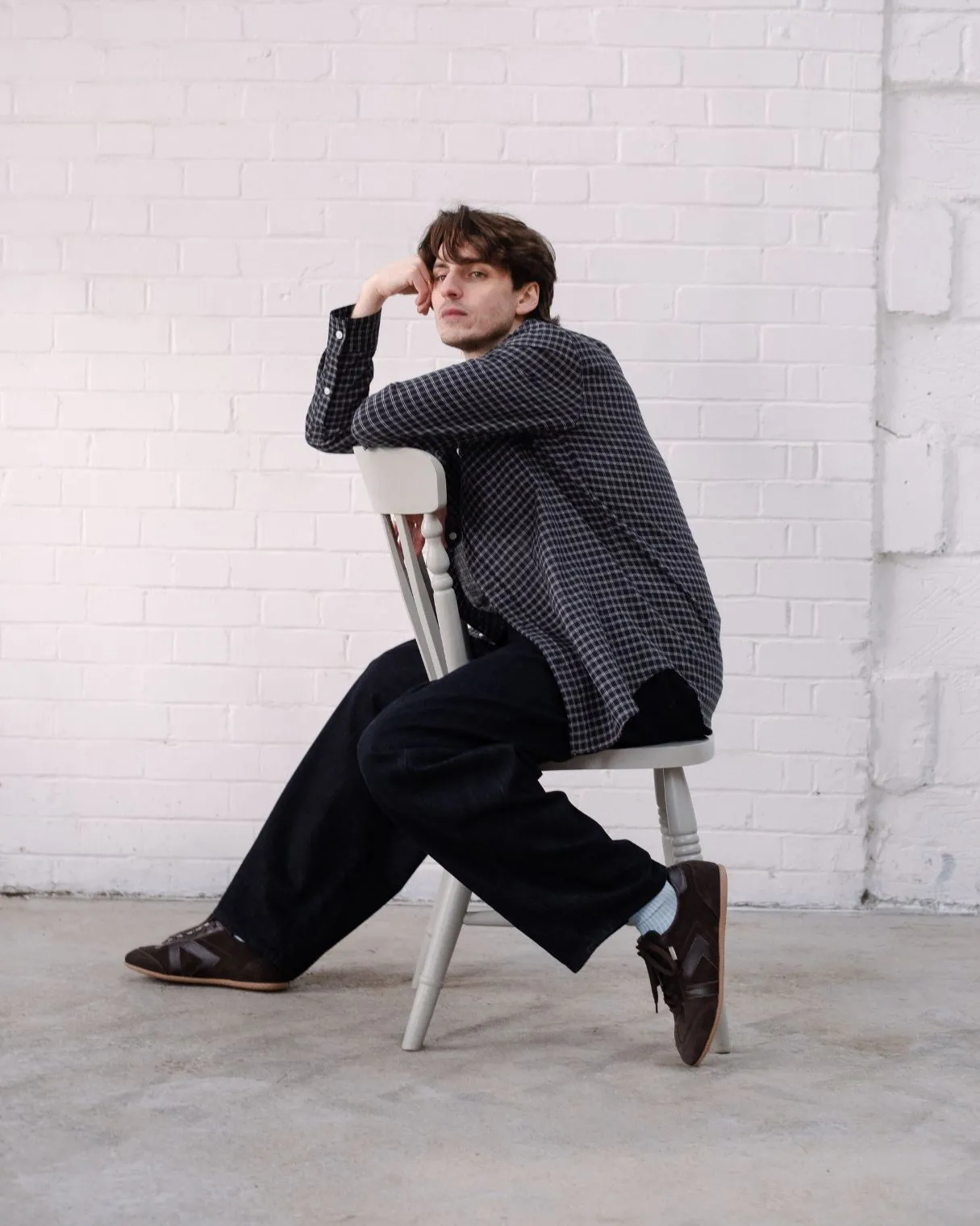 Iris Low Top Sneakers - Chocolate Brown Suede & Leather sold by SANS MATIN product image thumbnail 2