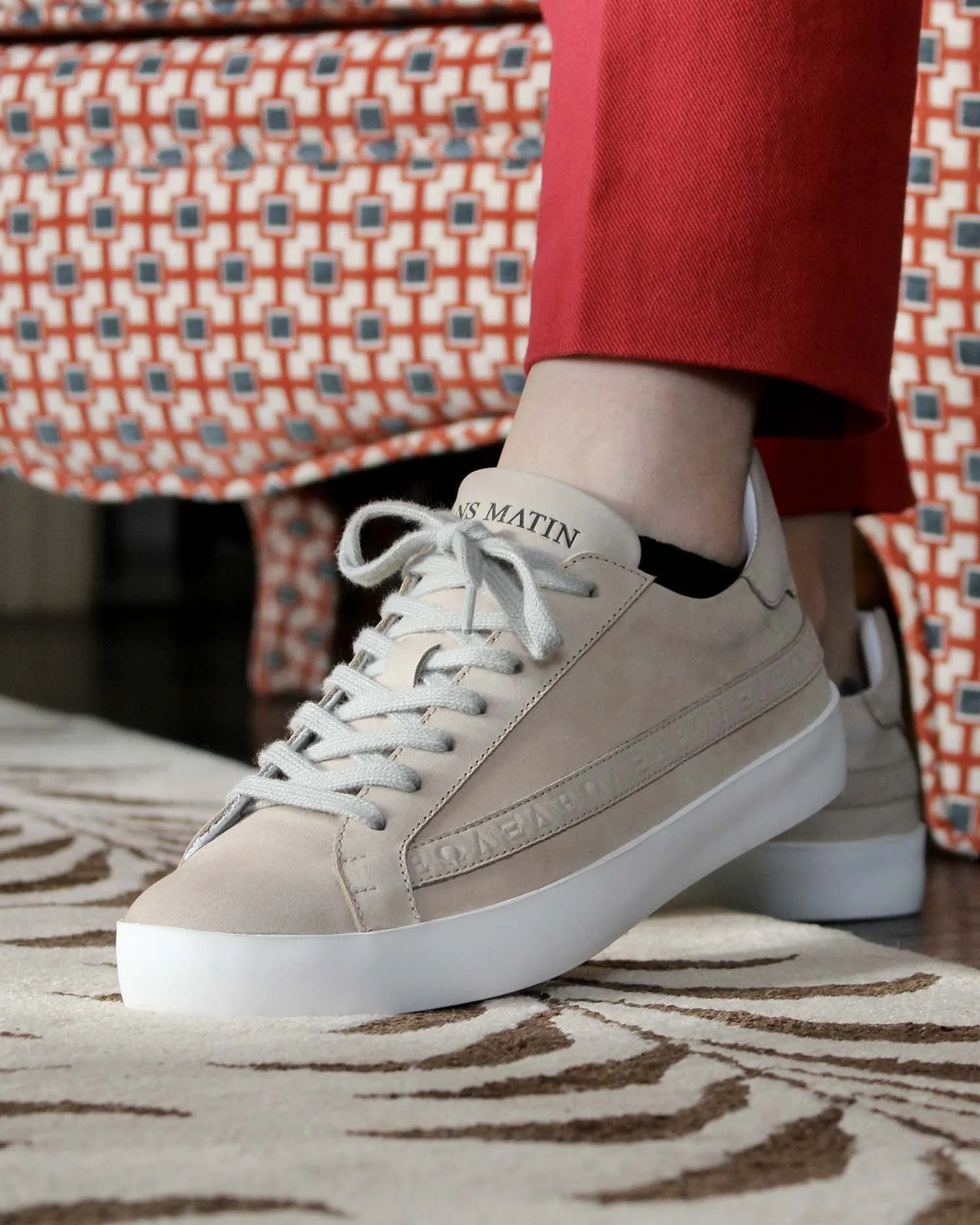 Olympus Low Top Sneakers - Desert Sand Nubuck Leather sold by SANS MATIN product image thumbnail 5