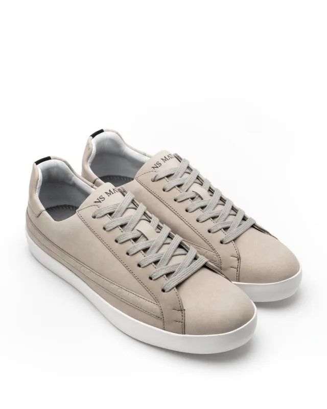 Olympus Low Top Sneakers - Desert Sand Nubuck Leather sold by SANS MATIN