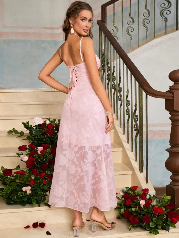 Tie-back Mesh Midi Dress sold by Parthea Fashion