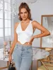Lapel Collar Back Cut Out Tie Up Crop Top sold by Parthea Fashion