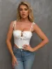 Ruffle Cami Corset Top sold by Parthea Fashion