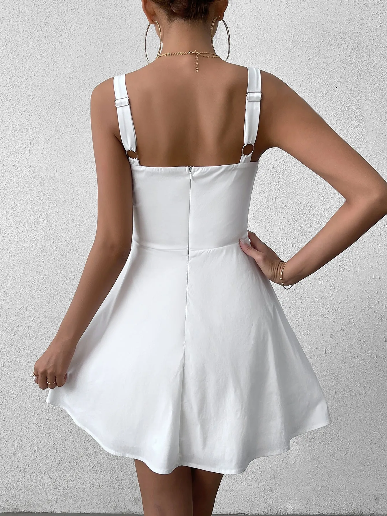 Cut Out Backless Ruched Bodycon Dress sold by Parthea Fashion product image thumbnail 2