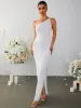 One Shoulder Backless Side Slit Hem Dress sold by Parthea Fashion