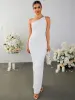 One Shoulder Backless Side Slit Hem Dress sold by Parthea Fashion