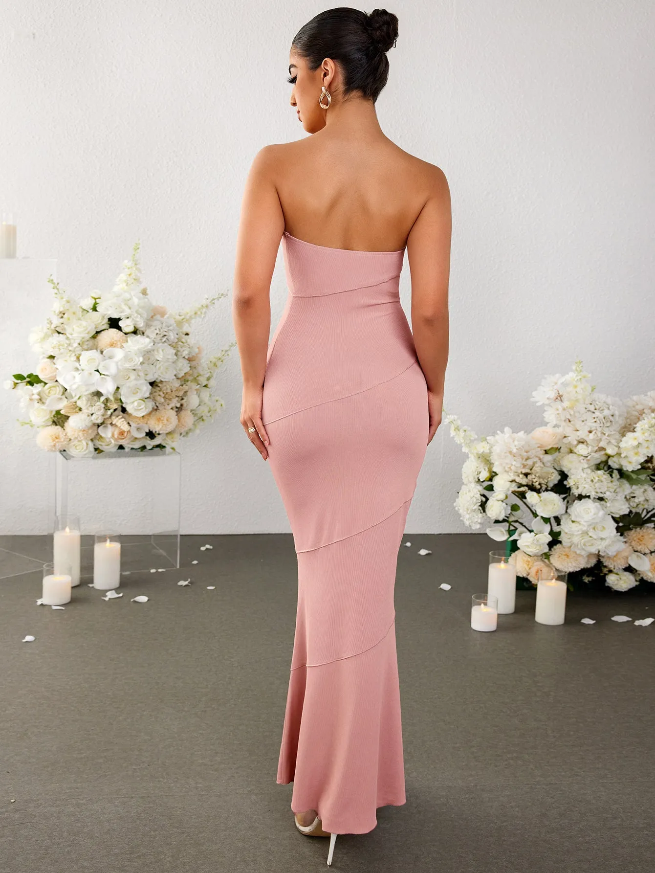 Mermaid Bodycon Maxi Tube Dress sold by Parthea Fashion product image thumbnail 2