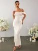 Off Shoulder Satin Backless Mermaid Dress sold by Parthea Fashion