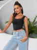 Lace Trim Button Front Tank Top sold by Parthea Fashion