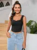 Lace Trim Button Front Tank Top sold by Parthea Fashion