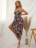 Sleeveless Floral Wrap Dress sold by Parthea Fashion