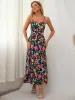 Sleeveless Floral Wrap Dress sold by Parthea Fashion