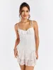 Crisscross Tie Back Corset Lace Mini Dress sold by Parthea Fashion