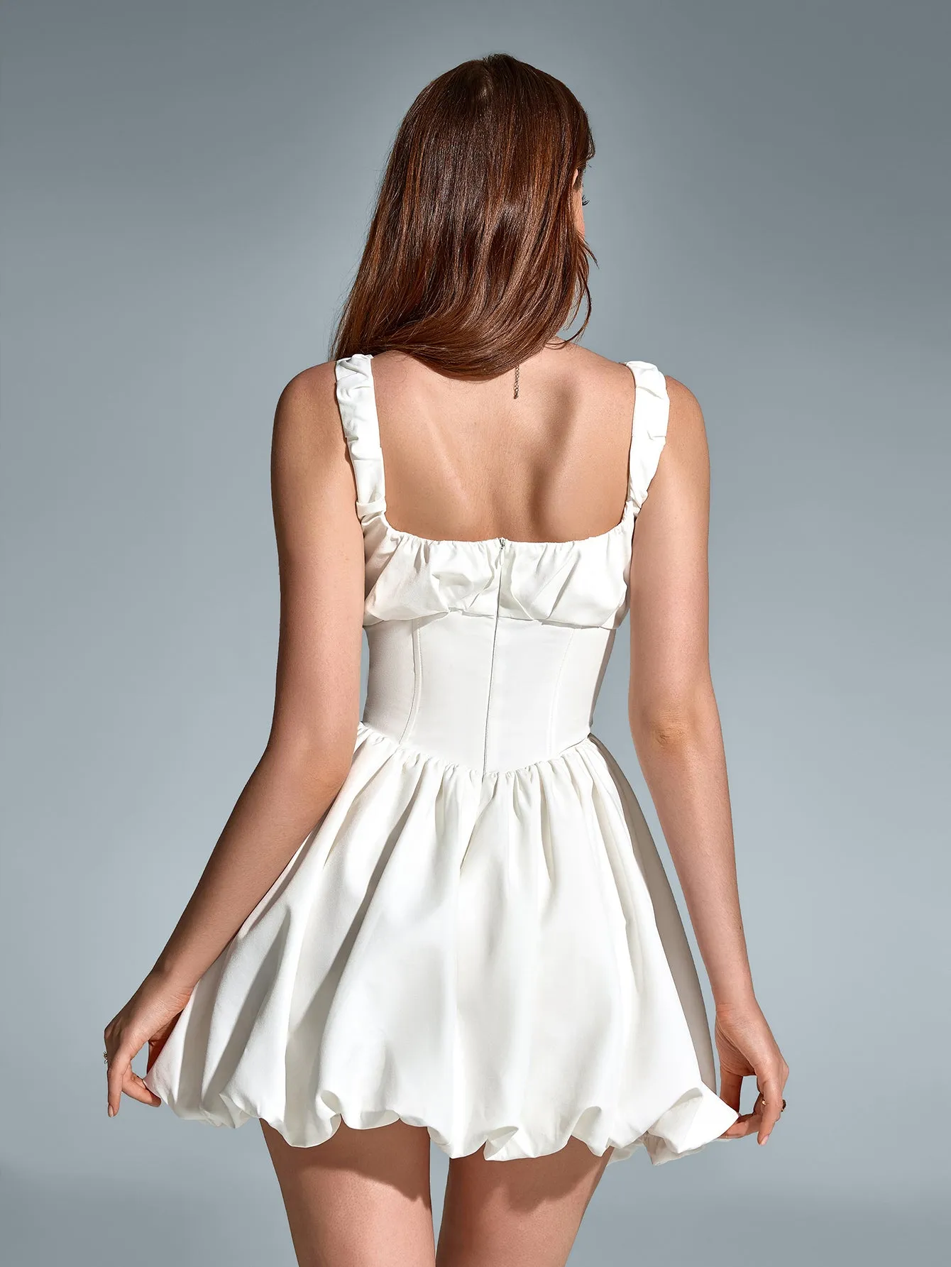 Backless Pleated Hem Bodycon Cami Dress sold by Parthea Fashion product image thumbnail 2