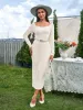 O-Neck Split Hem Back Bodycon Dress sold by Parthea Fashion
