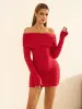 Asymmetrical Shoulder Ruched Backless Wrap Dress sold by Parthea Fashion