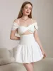 Cut Out Twist Front Cold Shoulder Ruched Cake Dress sold by Parthea Fashion