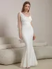 Ribbon Trim Ruched Mermaid Hem Prom Dress sold by Parthea Fashion