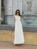 Flounce Trim Tie Front Solid Cami Long Dress sold by Parthea Fashion
