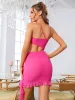Ruffles Cut Out Bodycon Mesh Dress sold by Parthea Fashion