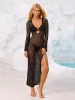 Split Thigh Perspective Knit Maxi Dress sold by Parthea Fashion